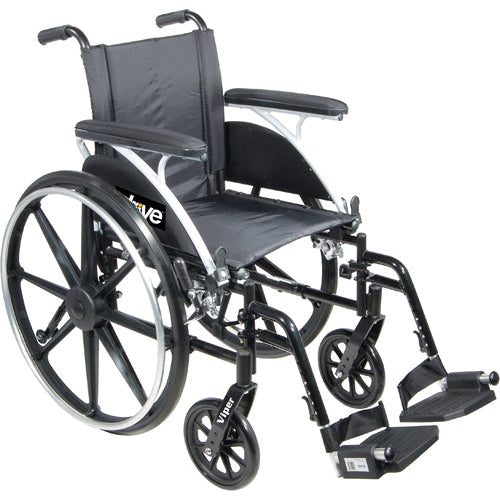 Drive Medical Cruiser III Lightweight Wheelchair, Swing Away Footrests, 12 Inches, Black Drive Medical Default Title