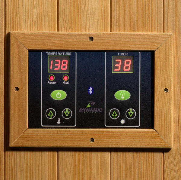 Dynamic Gracia 1-2 Person Low EMF FAR Infrared Sauna Canadian Hemlock INFRARED SAUNA Dynamic Saunas