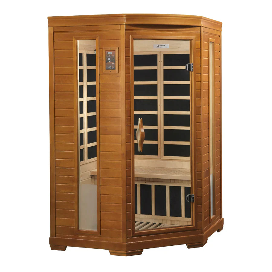 Dynamic Heming Elite 2 Person Corner Ultra Low EMF FAR Infrared Sauna INFRARED SAUNA Dynamic Saunas
