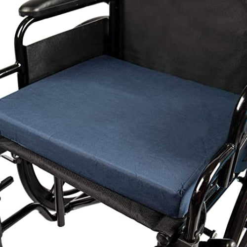 Drive Medical Wheelchair Foam Cushion with Cvr 18 X 16 X 2 Inches, Blue Drive Medical Default Title