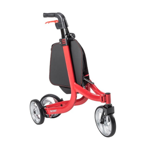 Drive Medical Nitro 3 Wheel Folding Aluminum Rollator Wheelchair - Accessories/Parts Drive Medical