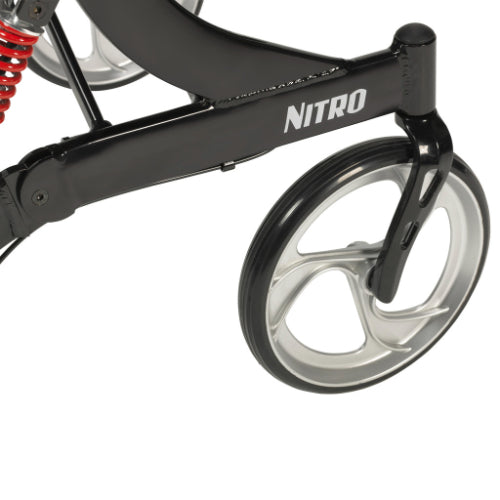 Drive Medical Bariatric Heavy Duty Nitro Rollator black Drive Medical