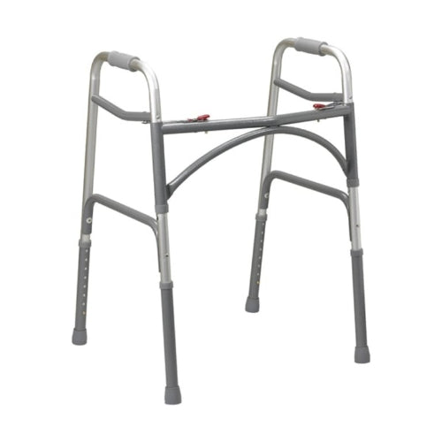 Drive Medical Double Button Adult Folding Bariatric Walker Drive Medical Default Title