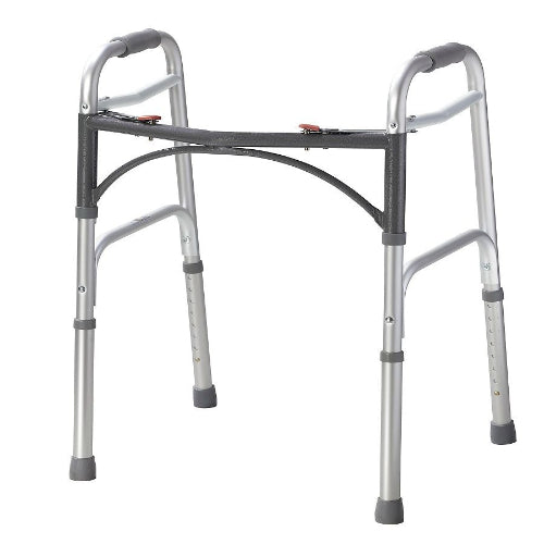 Drive Medical Double Button Adult Folding Bariatric Walker Drive Medical