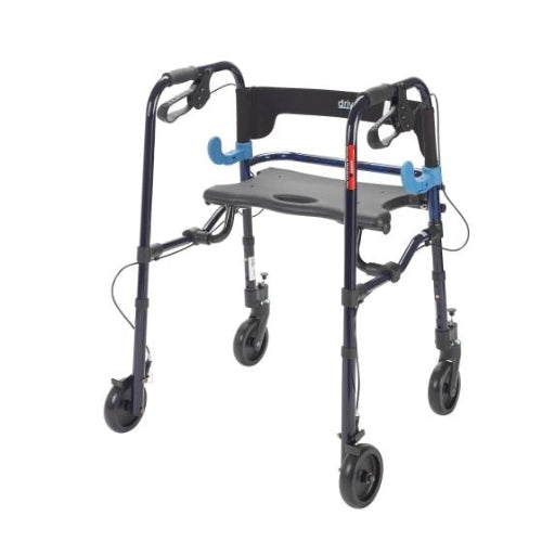 Drive Medical Clever-Lite Folding Rollator Adult with 8 Casters Drive Medical