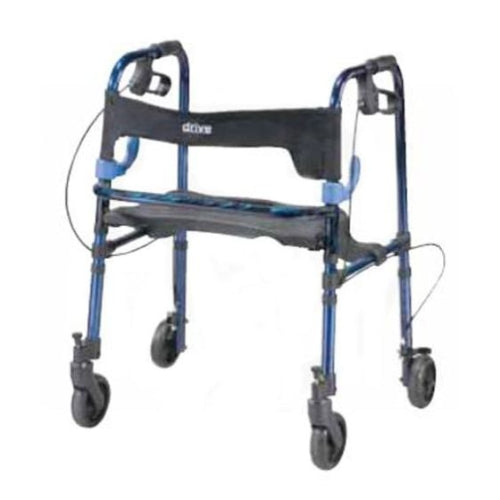 Drive Medical Clever-Lite Folding Rollator Adult with 8 Casters Drive Medical