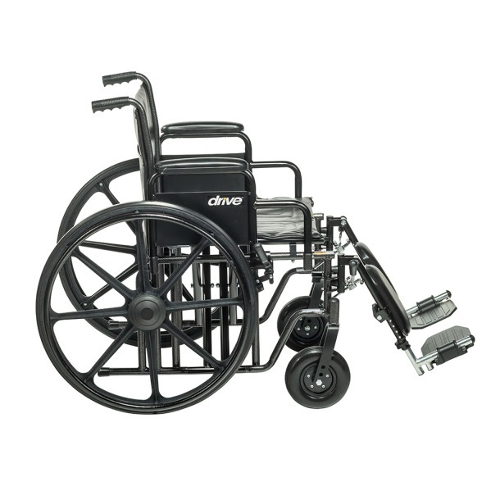 Drive Medical Wheelchair Econ Rem Full Arms 20 with Swing-Away Footrests Drive Medical
