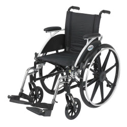 Drive Medical Cruiser III Lightweight Wheelchair, Swing Away Footrests, 12 Inches, Black Drive Medical