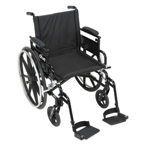 Drive Medical Viper Plus GT Wheelchair 20 with Universal Armrests & ELevating legrests Drive Medical