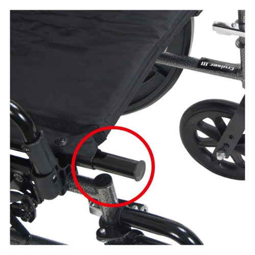 Drive Medical Viper GT 16 inches Reclining Wheelchair Wheelchairs Drive Medical