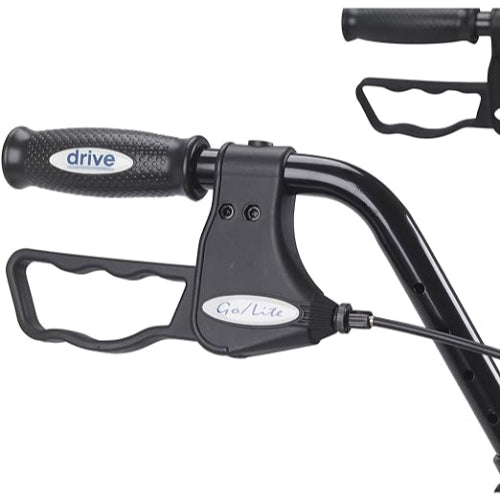 Drive Medical Rollator Oversize With Loop Bk Blue Bariatric Steel/10215BL-1 Drive Medical