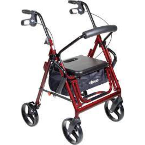 Drive Medical Duet Rollator/Transport Chair Black Drive Medical
