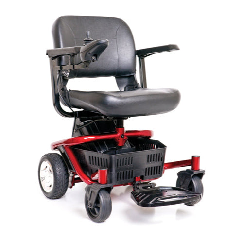 Drive Medical LiteRider Portable Travel Power WheelChair with Red Rear Wheel Drive Drive Medical Default Title
