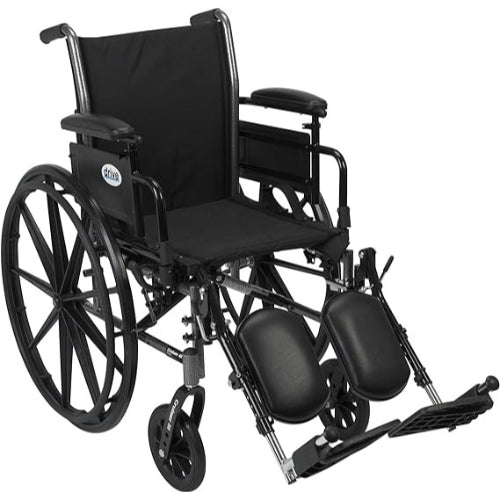 Drive Medical K316 Cruiser III Light Weight Wheelchair with Adjustable & Detachable Desk Arms & Elevating Leg rests Drive Medical Default Title