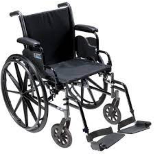 Drive Medical K3 Wheelchair Light Weight 18 with Adjustable and Detachable Desk Arms & Elevating Legrests Cruiser III Drive Medical
