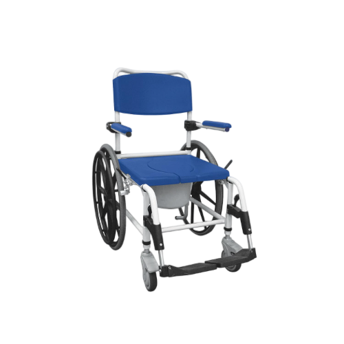 Drive Medical Shower / Commode Rehab Chair Aluminum  w/Locking Rear Cstrs Shower Chair Drive Medical Default Title