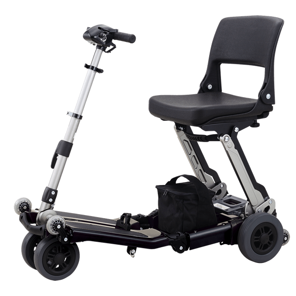 FreeRider Luggie Classic II Foldable Travel Scooter Mobility Scooters FreeRider USA Black