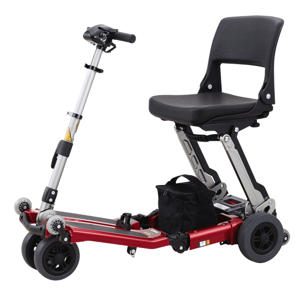 FreeRider Luggie Classic II Foldable Travel Scooter Mobility Scooters FreeRider USA Red
