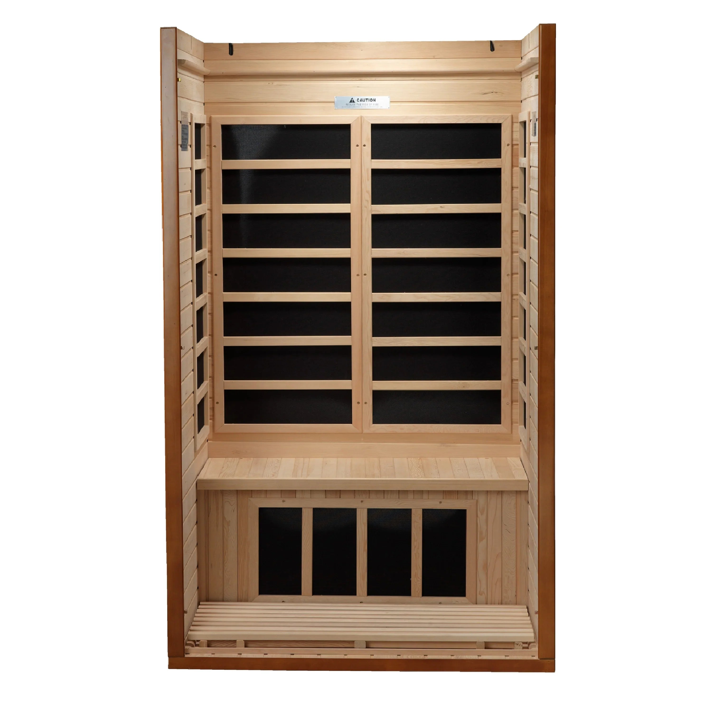 Dynamic San Marino Elite Edition 2-Person Ultra Low EMF Far Infrared Sauna (Honey Dark Stain) DYN-6206-01 Elite INFRARED SAUNA Dynamic Saunas