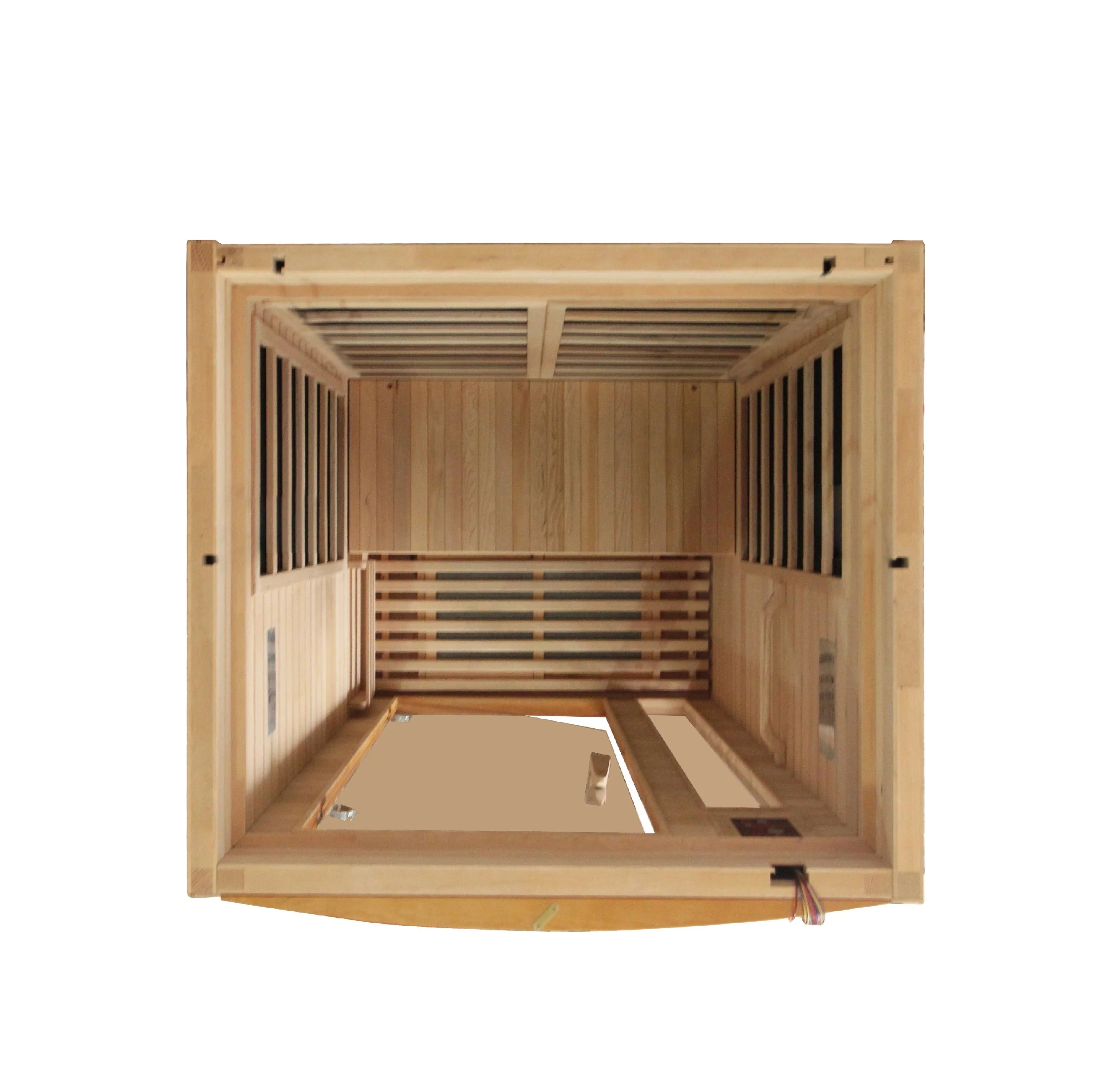 Dynamic San Marino Elite Edition 2-Person Ultra Low EMF Far Infrared Sauna (Honey Dark Stain) DYN-6206-01 Elite INFRARED SAUNA Dynamic Saunas
