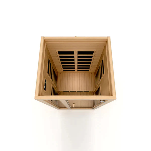 Dynamic Gracia 1-2 Person Low EMF FAR Infrared Sauna Canadian Hemlock INFRARED SAUNA Dynamic Saunas