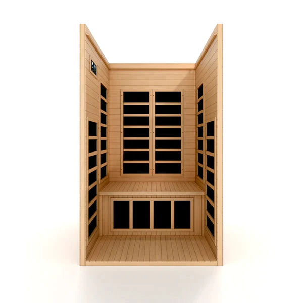 Dynamic Gracia 1-2 Person Low EMF FAR Infrared Sauna Canadian Hemlock INFRARED SAUNA Dynamic Saunas
