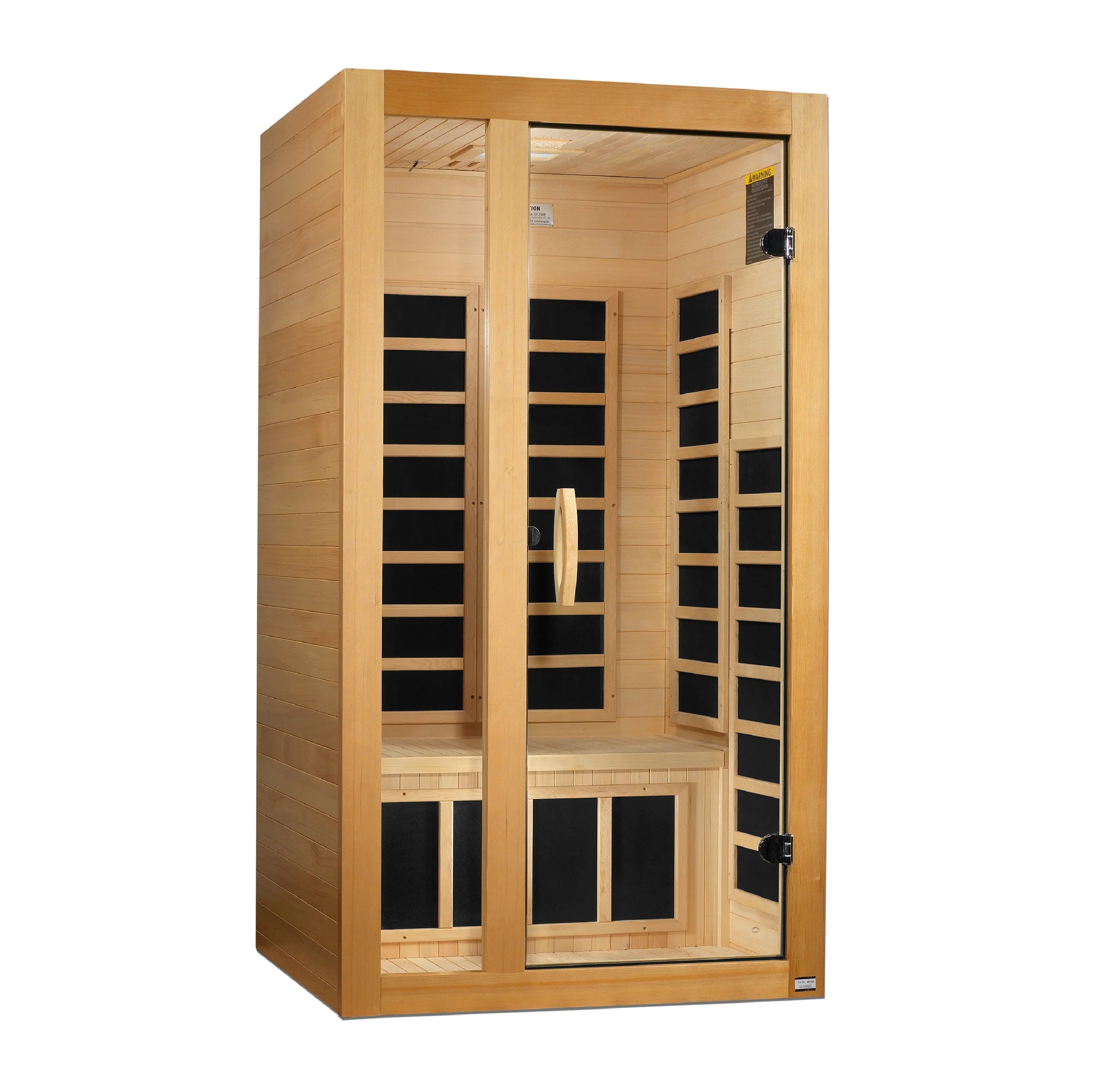 Dynamic Gracia 1-2 Person Low EMF FAR Infrared Sauna Canadian Hemlock INFRARED SAUNA Dynamic Saunas