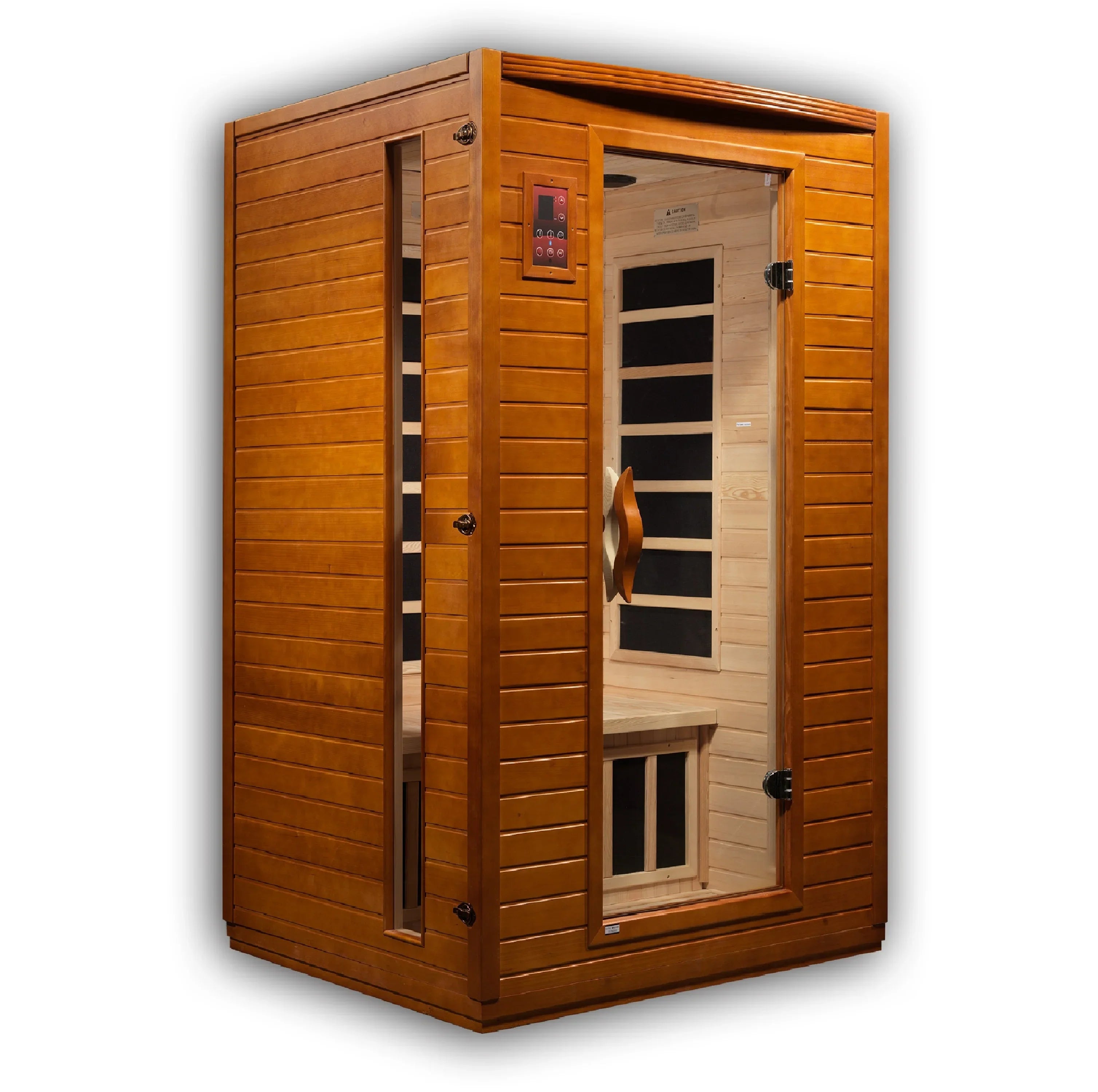 Dynamic Versailles 2- Person Low EMF Far Infrared Sauna (Honey Dark Stain) INFRARED SAUNA Dynamic Saunas