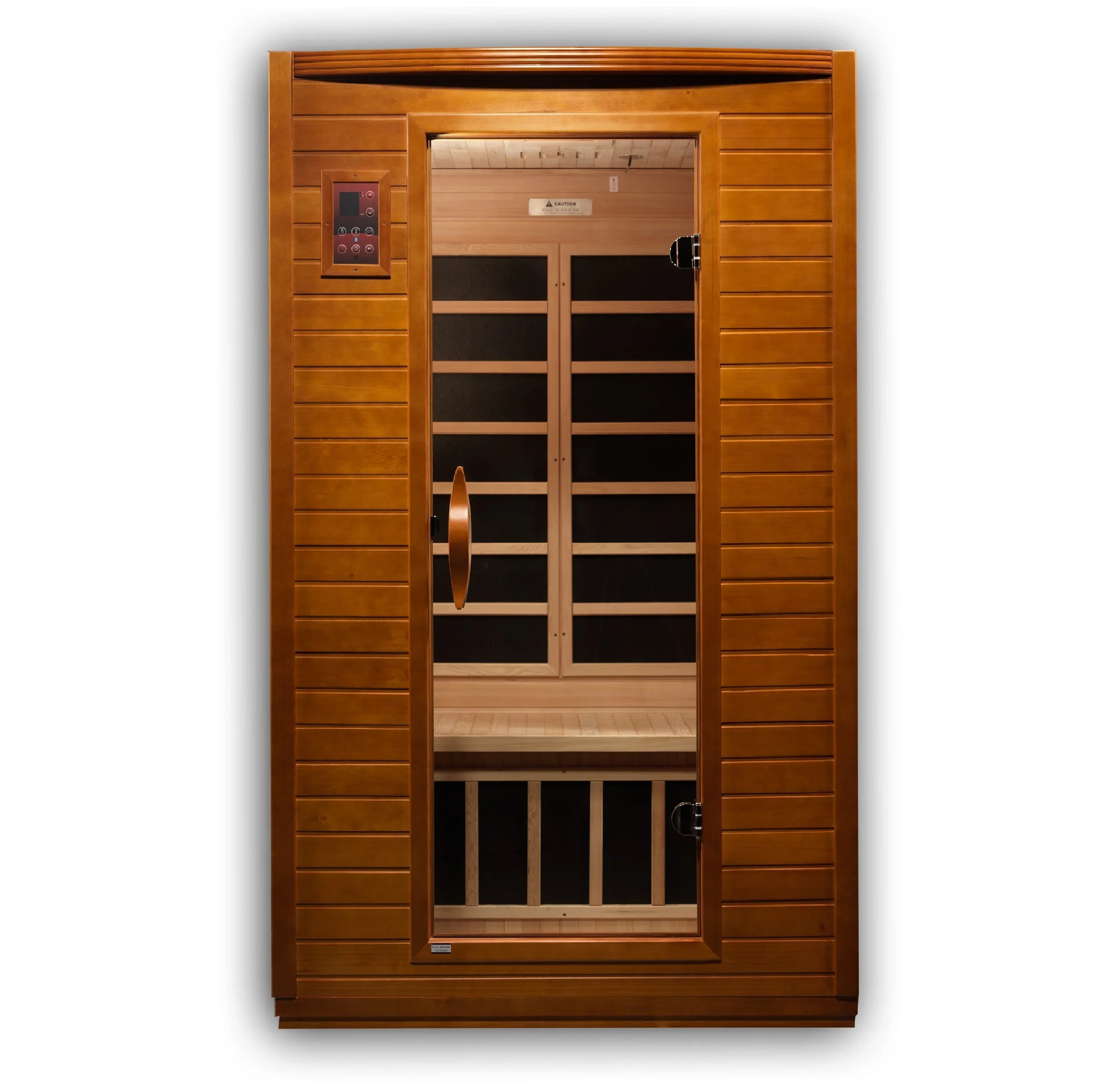 Dynamic Versailles 2- Person Low EMF Far Infrared Sauna (Honey Dark Stain) INFRARED SAUNA Dynamic Saunas