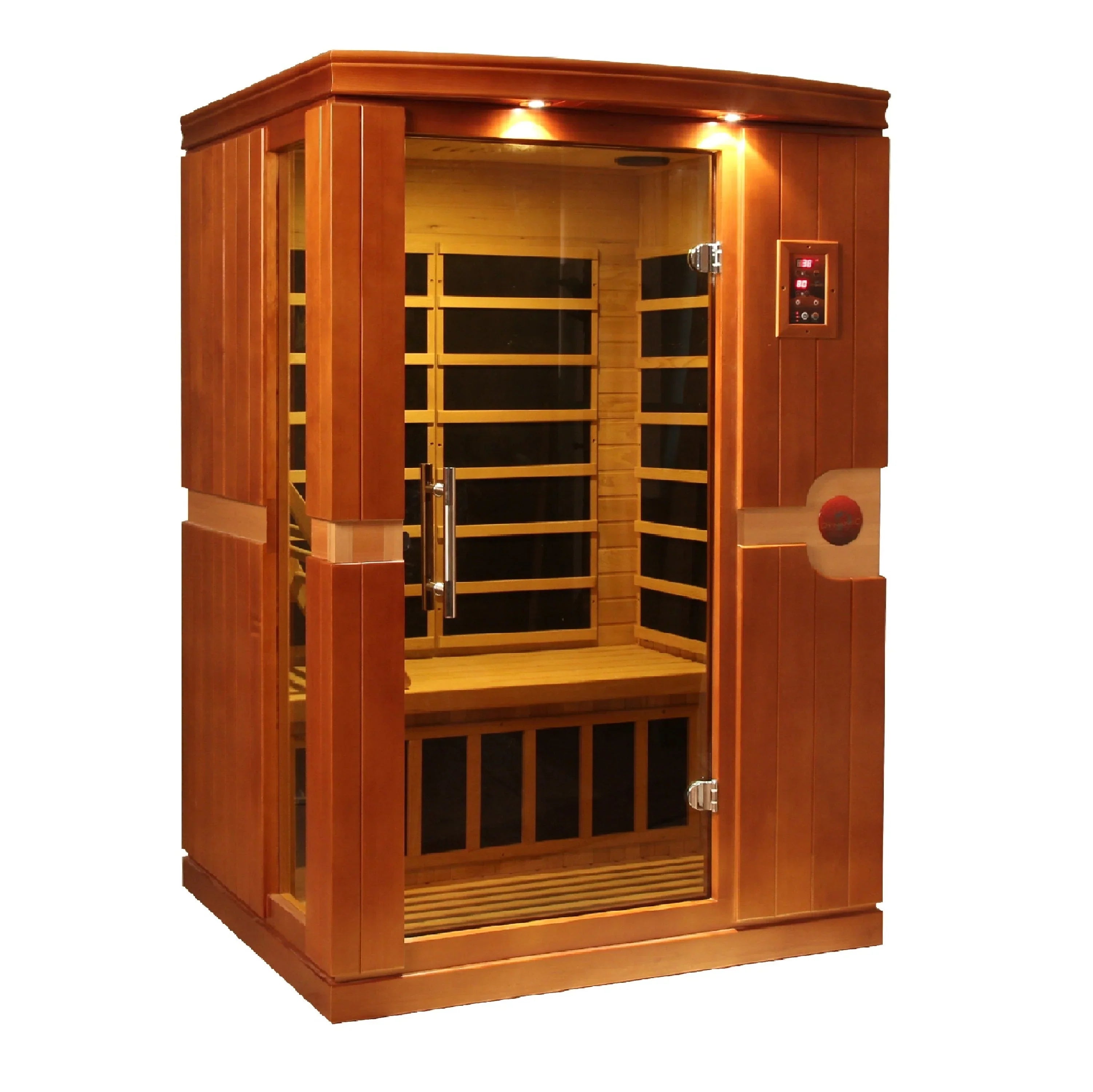 Dynamic Venice Edition 2-Person Ultra Low EMF Far Infrared Sauna (Honey Dark Stain) DYN-6210-01 Elite INFRARED SAUNA Dynamic Saunas