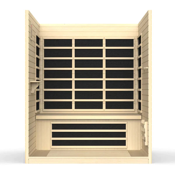 Dynamic Vila 3 Person Ultra Low EMF FAR Infrared Sauna (Natural Finish) INFRARED SAUNA Dynamic Saunas