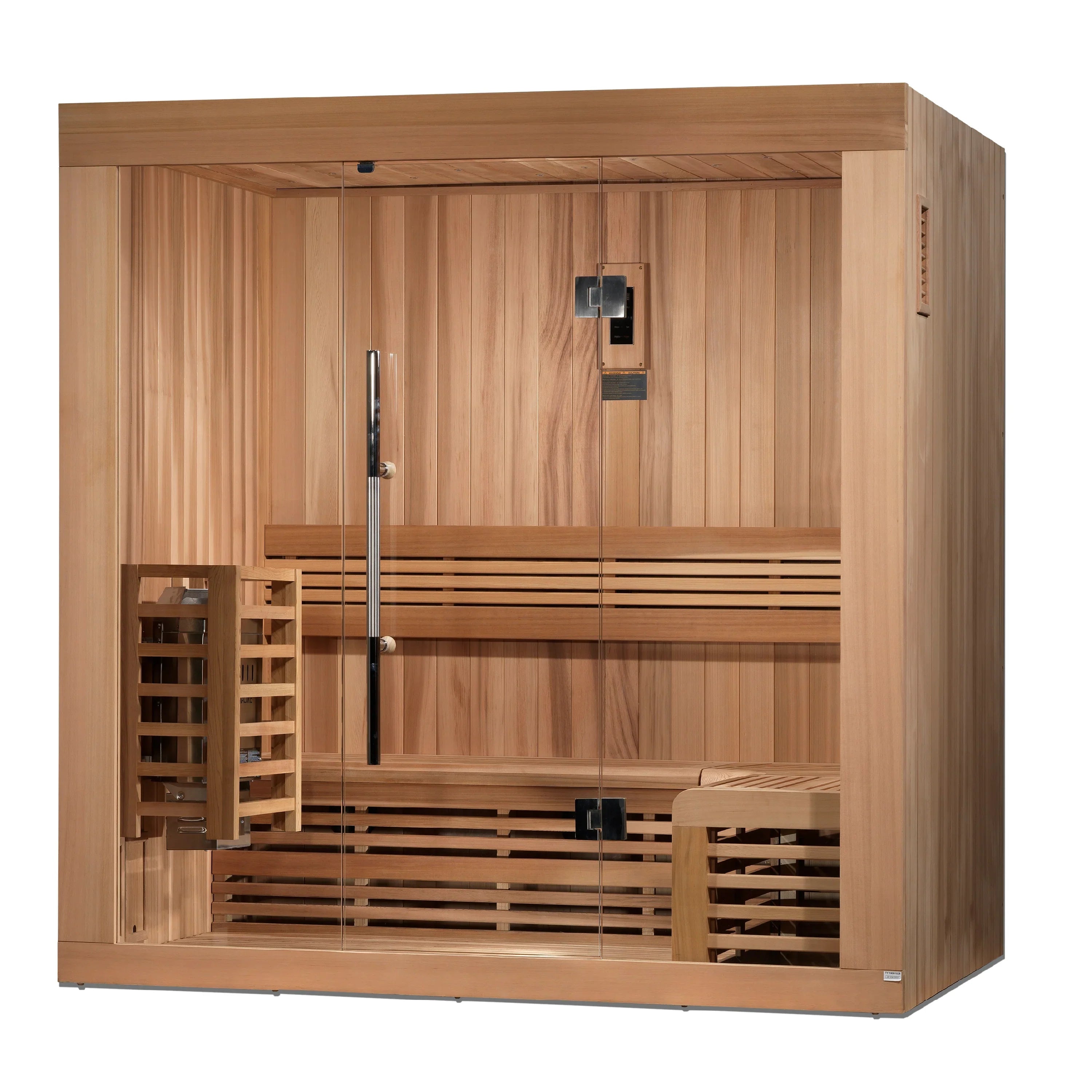 Golden Designs Copenhagen 3 Person Traditional Sauna (Canadian Red Cedar) (Heater Included) INFRARED SAUNA Golden Designs