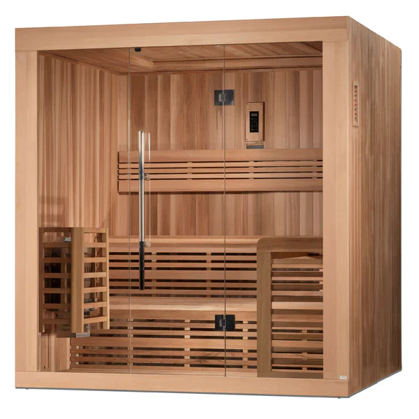 Golden Designs Osla 6 Person Traditional Sauna (Heater Included) INFRARED SAUNA Golden Designs