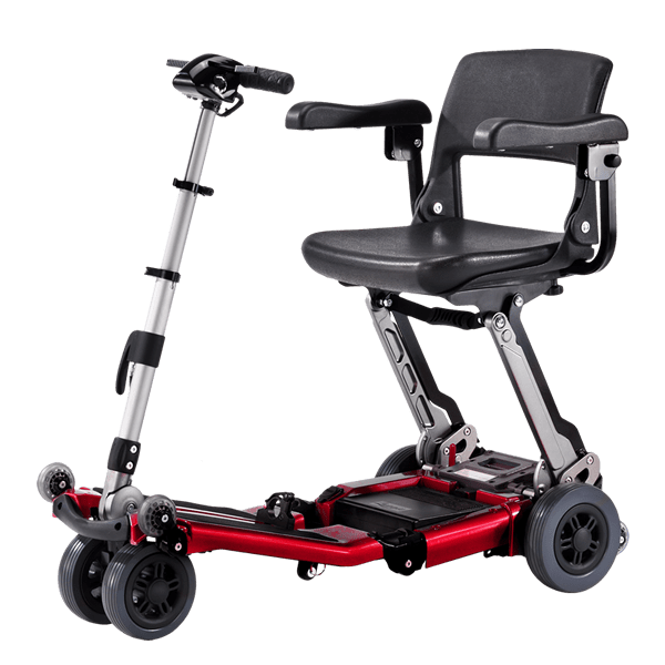 FreeRider Luggie Elite Foldable Travel Mobility Scooter Mobility Scooters FreeRider USA Red