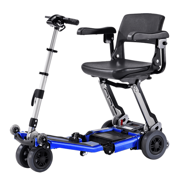 FreeRider Luggie Elite Foldable Travel Mobility Scooter Mobility Scooters FreeRider USA Blue