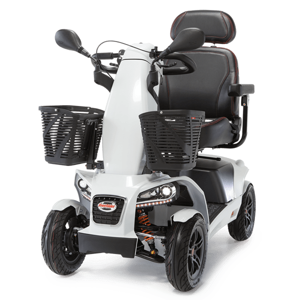 FreeRider FR1 All Terrain Heavy Duty 4-Wheel Mobility Scooter Mobility Scooters FreeRider USA Brite White 50ah Battery