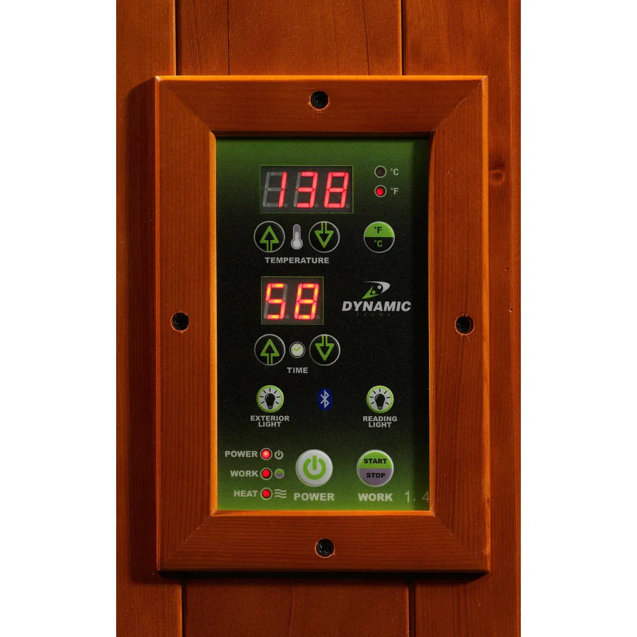 Dynamic Heming Elite 2 Person Corner Ultra Low EMF FAR Infrared Sauna INFRARED SAUNA Dynamic Saunas