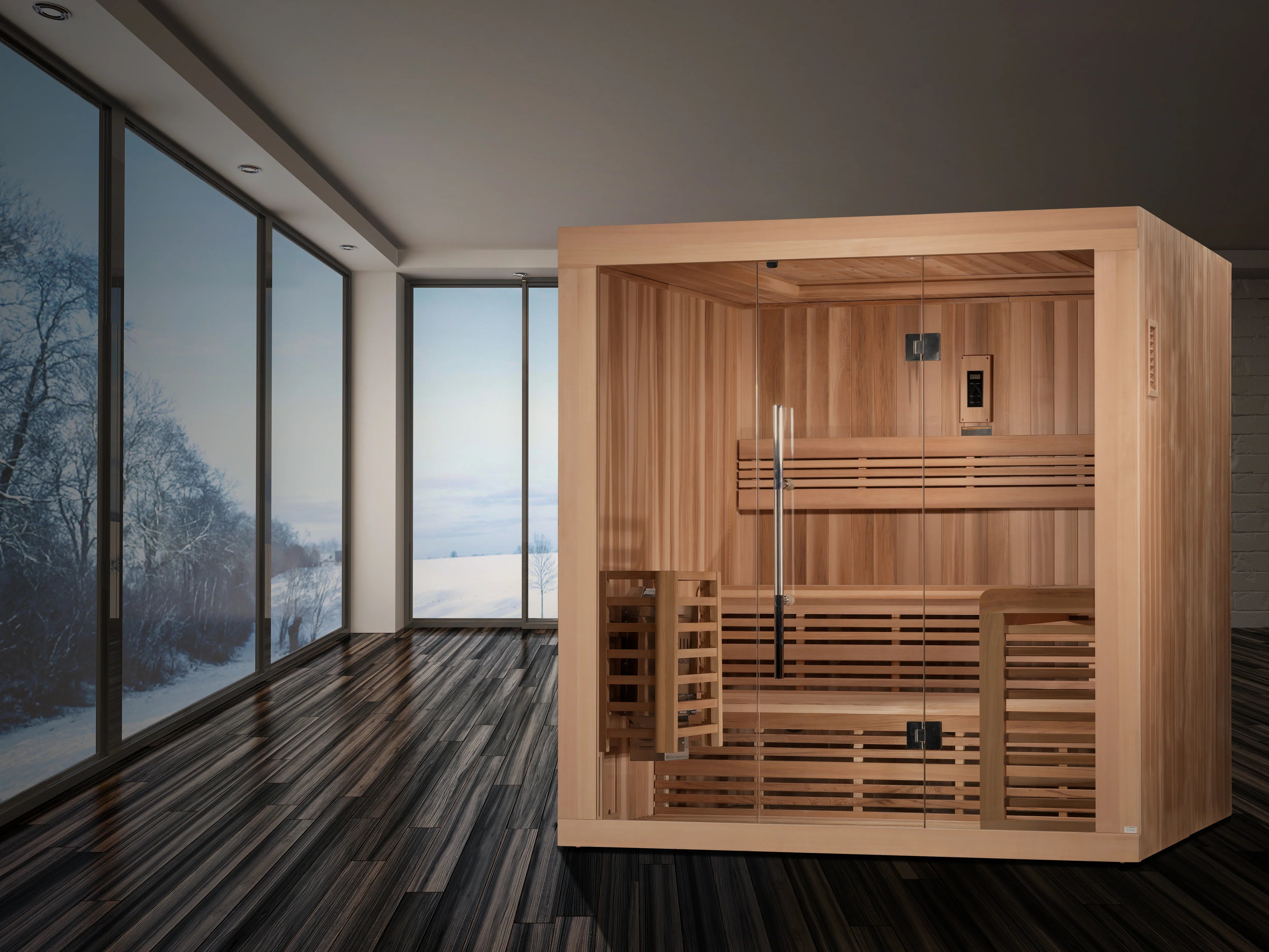 Golden Designs Osla 6 Person Traditional Sauna (Heater Included) INFRARED SAUNA Golden Designs