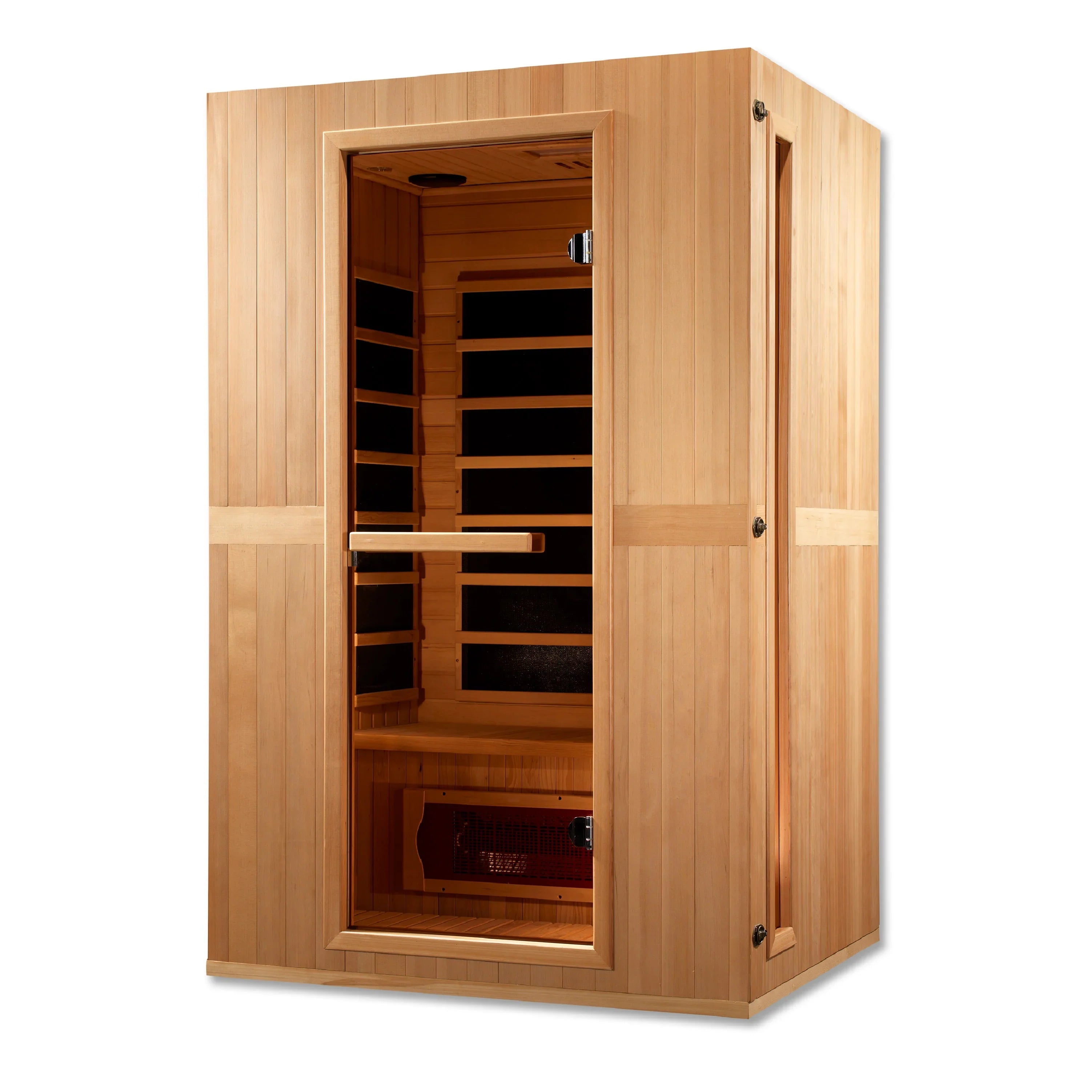 Maxxus Serenity Dual Tech 2 person Low EMF FAR Infrared Sauna (Natural Canadian Hemlock) INFRARED SAUNA Maxxus Saunas