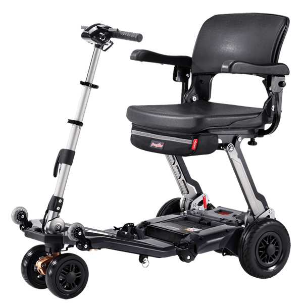 FreeRider Luggie Super Plus 3 Foldable Mobility Scooter Mobility Scooters FreeRider USA Mineral Gray 10.5ah