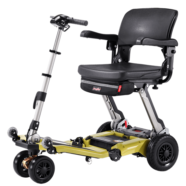 FreeRider Luggie Super Plus 3 Foldable Mobility Scooter Mobility Scooters FreeRider USA Olive Green 10.5ah