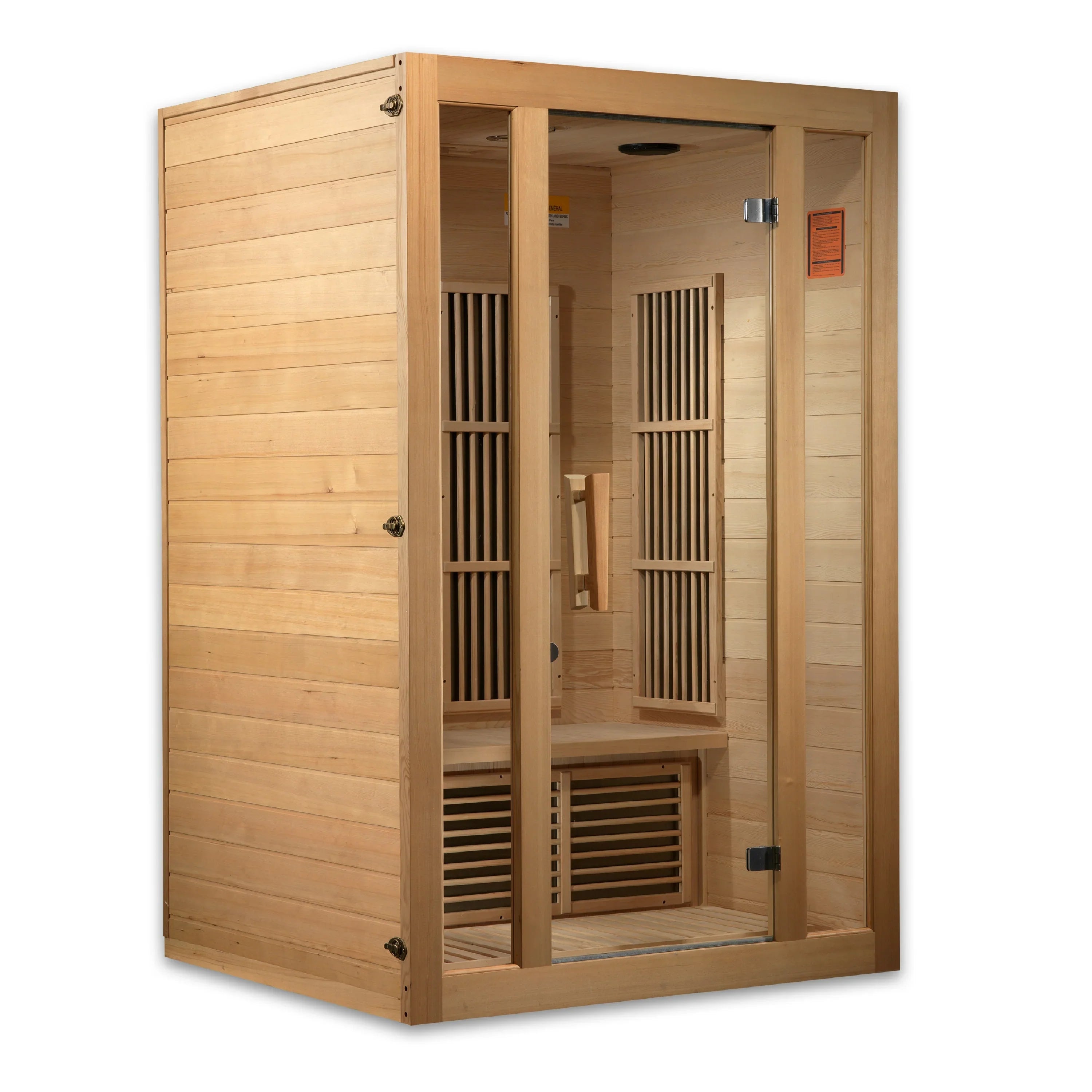 Maxxus Seattle 2 person Low EMF FAR Infrared Sauna (Natural Canadian Hemlock) INFRARED SAUNA Maxxus Saunas