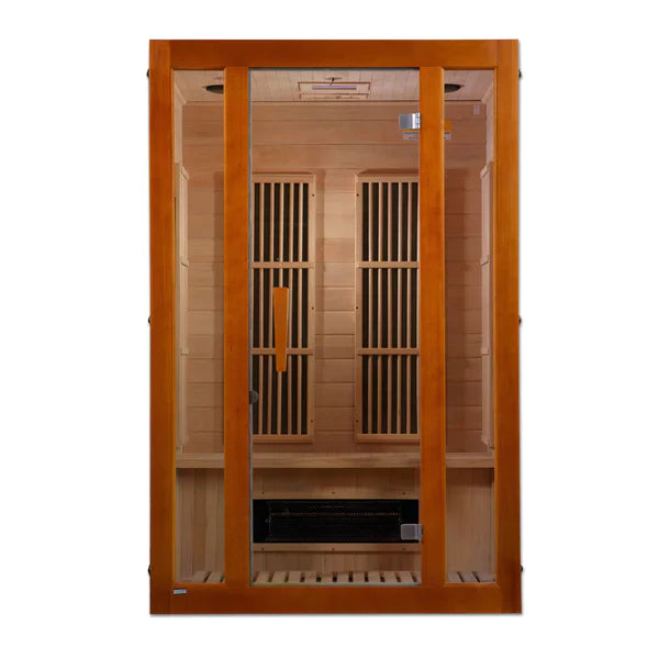 Maxxus Dual Tech 2 person Low EMF FAR Infrared Sauna (Canadian Hemlock) INFRARED SAUNA Maxxus Saunas