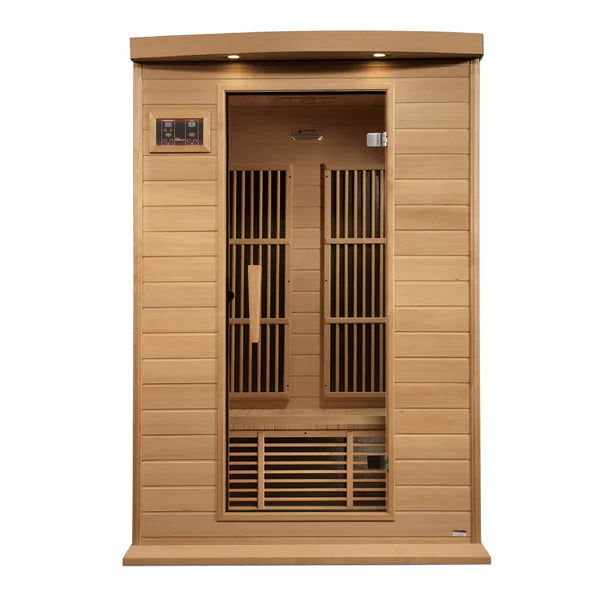 Maxxus 2 Person Near Zero EMF FAR Infrared Sauna (Natural Canadian Hemlock) INFRARED SAUNA Maxxus Saunas