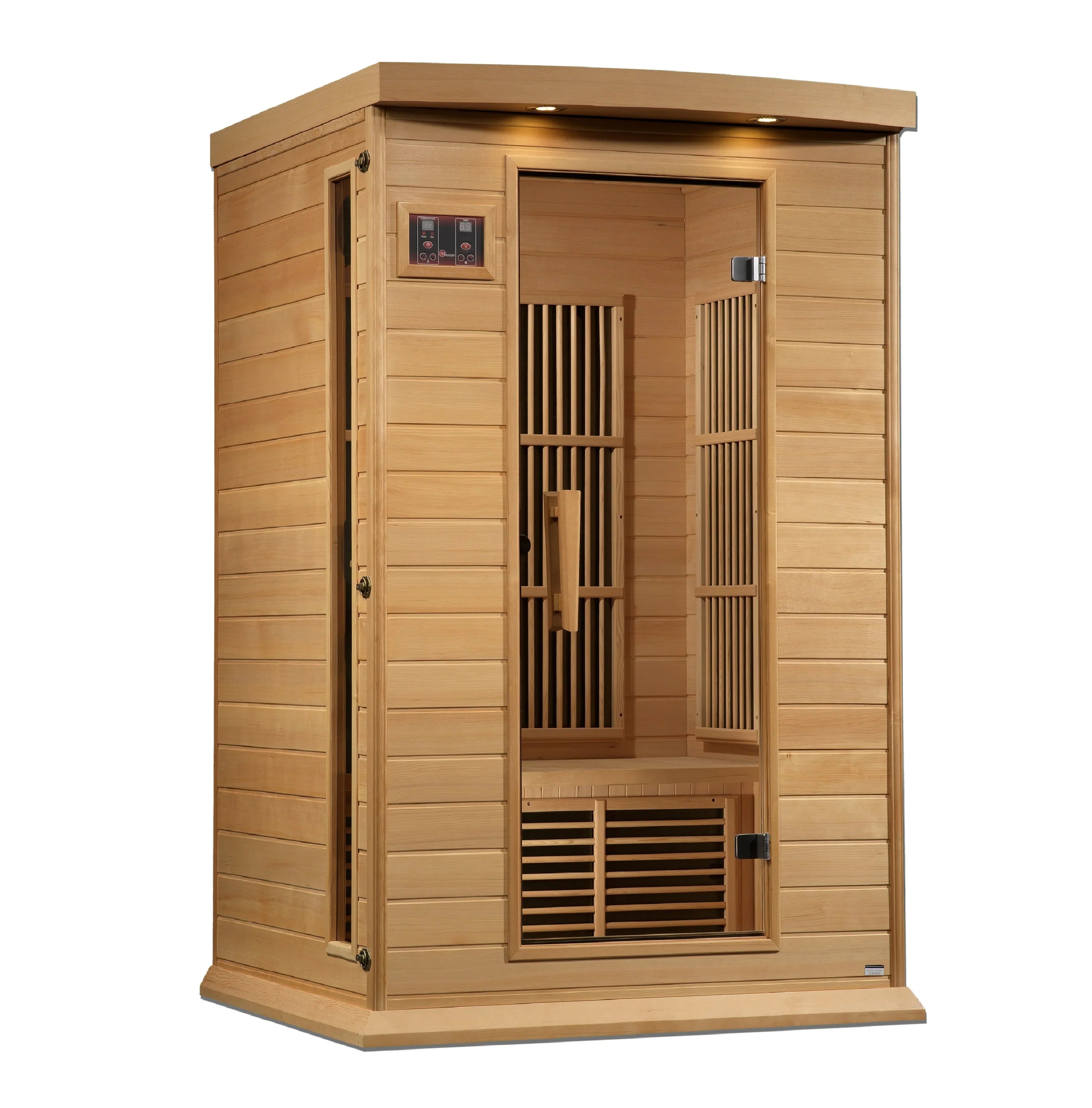 Maxxus 2 Person Near Zero EMF FAR Infrared Sauna (Natural Canadian Hemlock) INFRARED SAUNA Maxxus Saunas