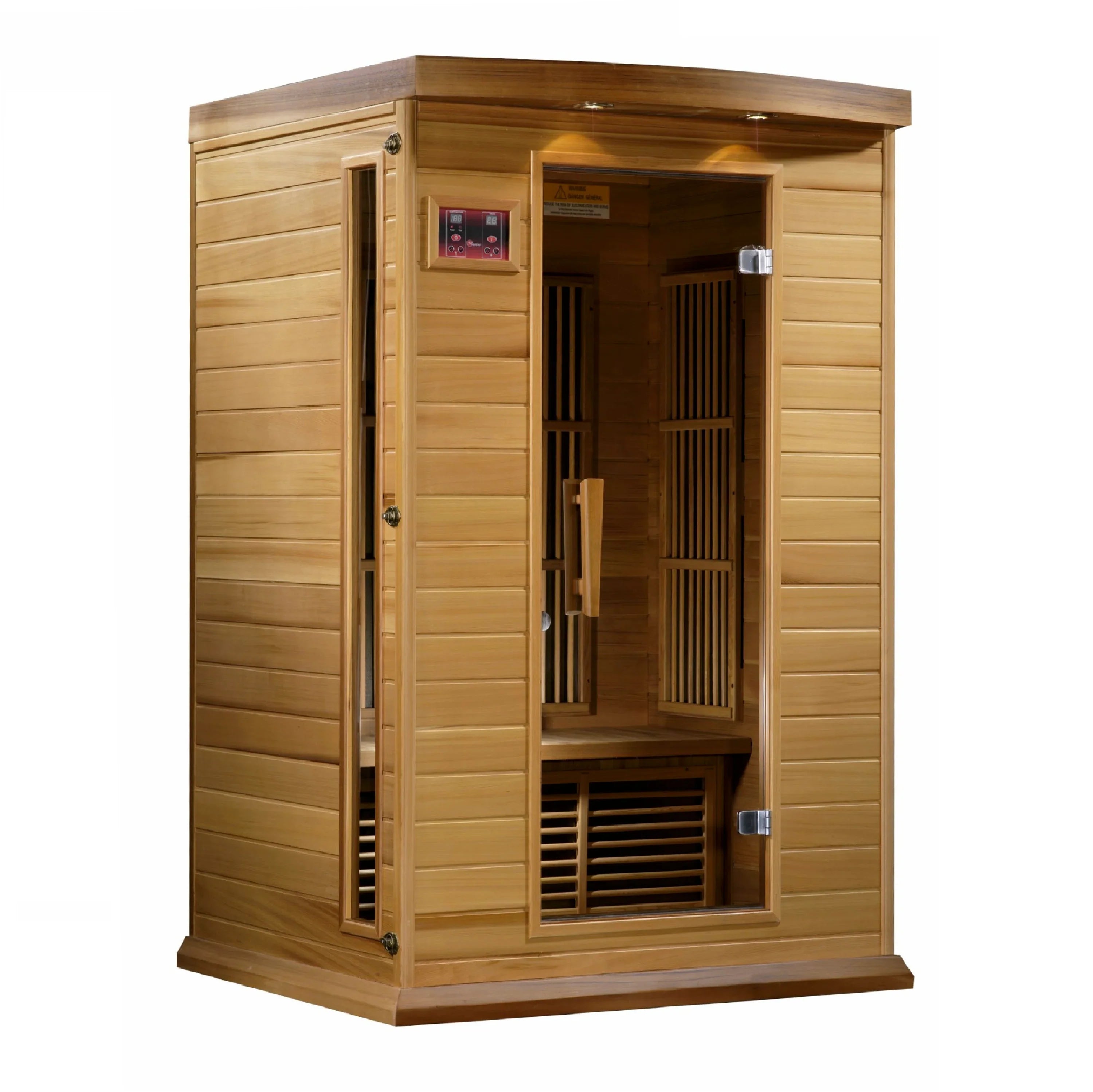 Maxxus 2 Person Low EMF FAR Infrared Sauna (Canadian Red Cedar) INFRARED SAUNA Maxxus Saunas