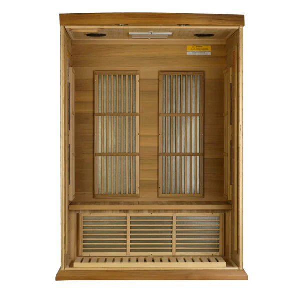 Maxxus Cholet 2 Person Near Zero EMF FAR Infrared Sauna (Canadian Red Cedar) INFRARED SAUNA Maxxus Saunas