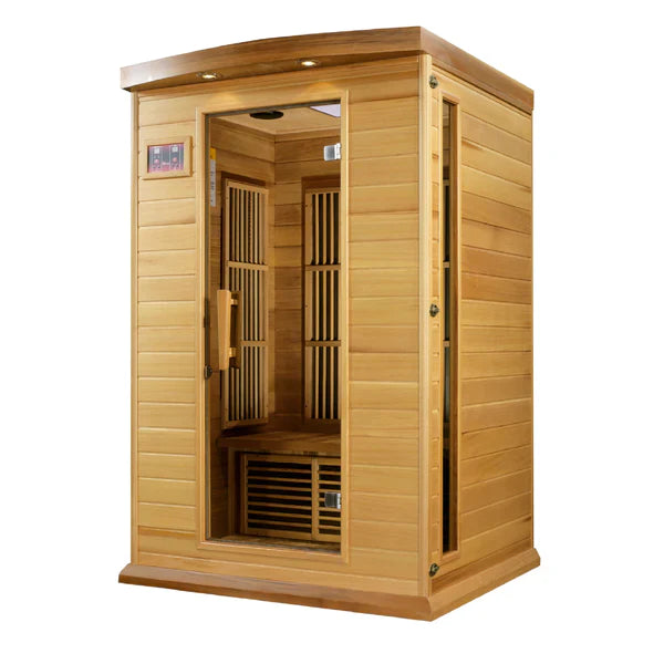 Maxxus 2 Person Low EMF FAR Infrared Sauna (Canadian Red Cedar) INFRARED SAUNA Maxxus Saunas