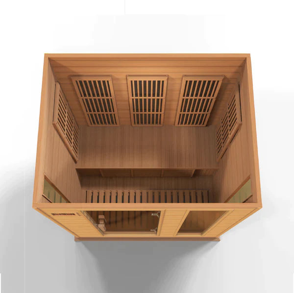 Maxxus 3 Person Low EMF FAR Infrared Sauna (Canadian Red Cedar) INFRARED SAUNA Maxxus Saunas