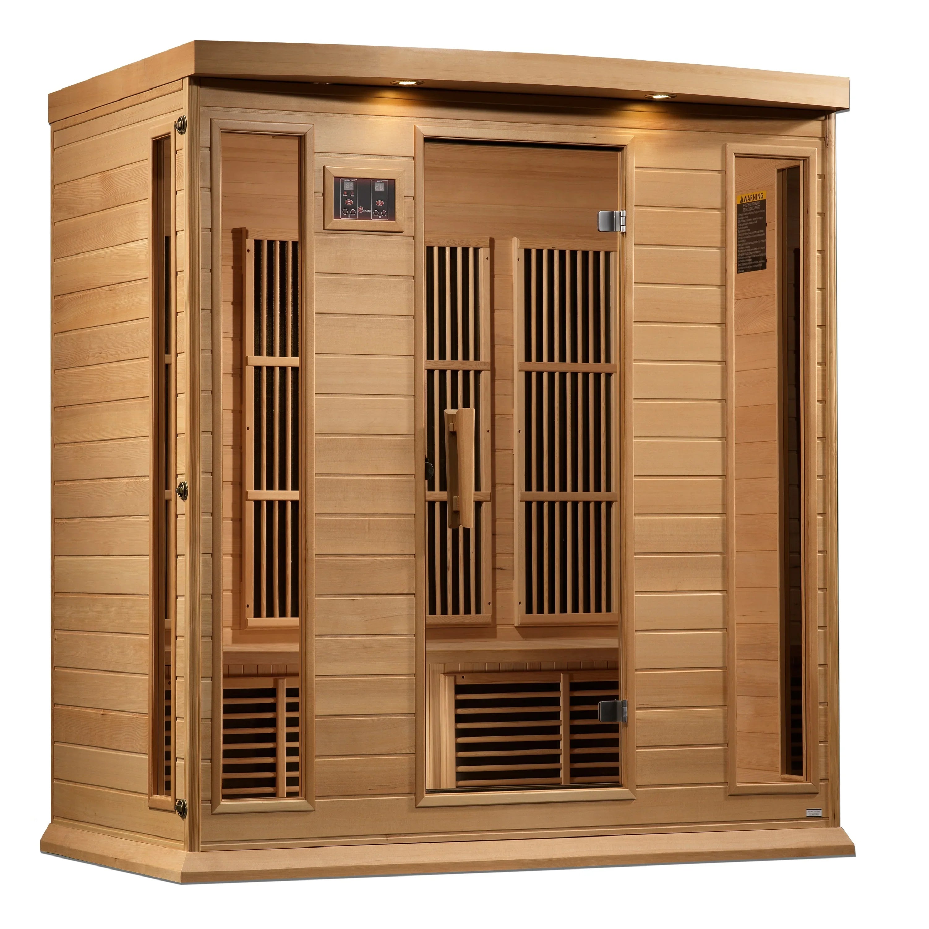Maxxus 4 Person Near Zero EMF FAR Infrared Sauna (Natural Canadian Hemlock) INFRARED SAUNA Maxxus Saunas